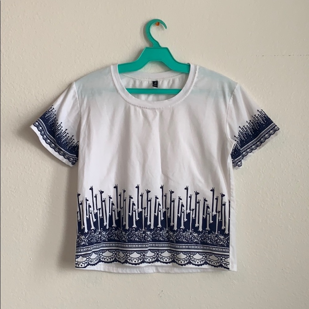 🍉Giraffe Design Top